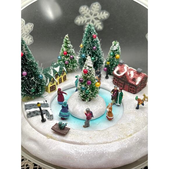 Mr. Christmas Large Animated/Music/Lights White Christmas Ornament 2007 - Picture 2 of 8